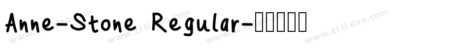 Anne-Stone Regular字体转换